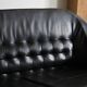 Arne Halvorsen sofa model '2010' in black leather, Norway, 1960s