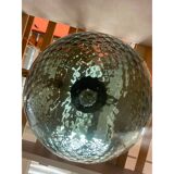 Contemporary Murano Style Balloton Green-Fume' Color Pendant