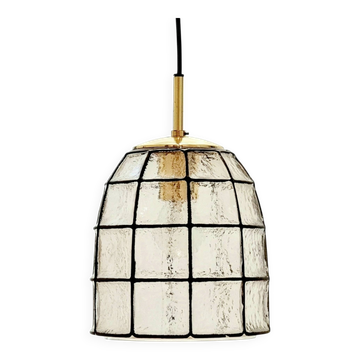 Mid-Century Modern Glass Pendant/Ceiling Light from Limburg, Germany, 1960s