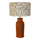 Antique terracotta base table lamp
