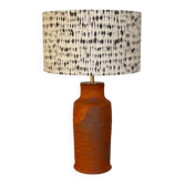 Antique terracotta base table lamp