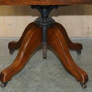 Antique George Hepplewhite captain's chair 1880 leather