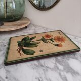 Cadre bois peinture fleurs arnica