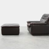 Mid-century De Sede DS‑66 brown leather Relax Chair, Switzerland 1960s