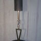 Hanging lamp black metal and brass 50
