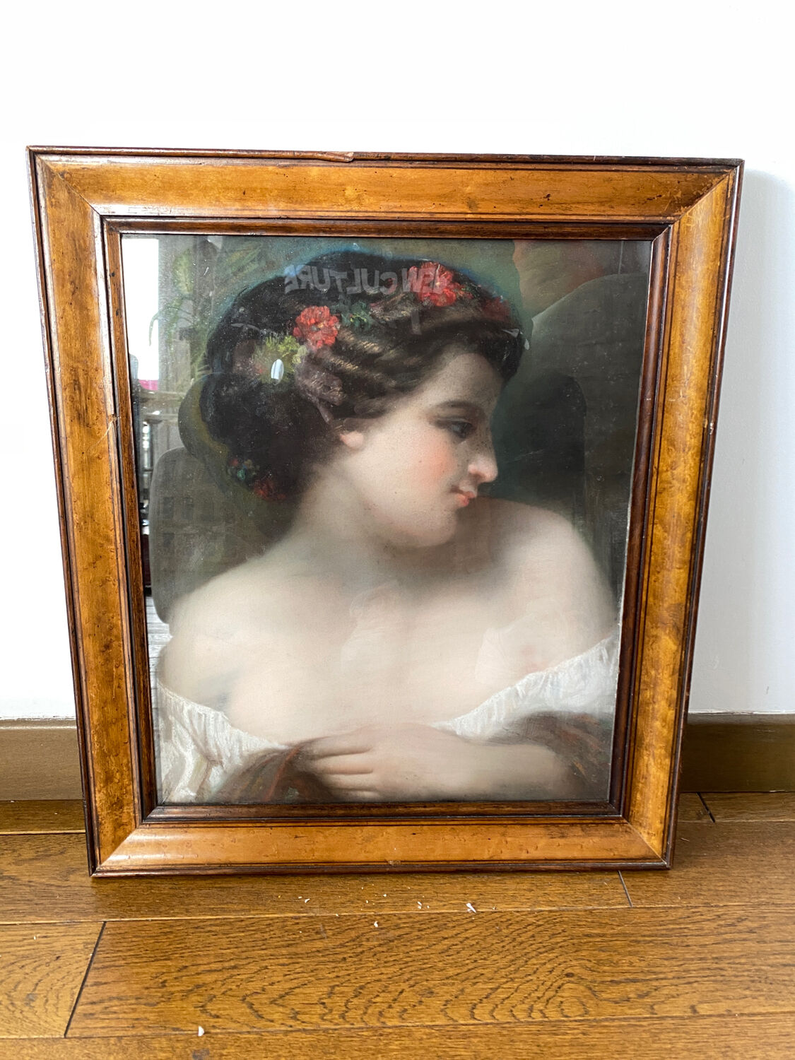 Portrait of a young girl from the 19th century