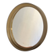 Miroir circulaire en plastique, brun fumé, années 70