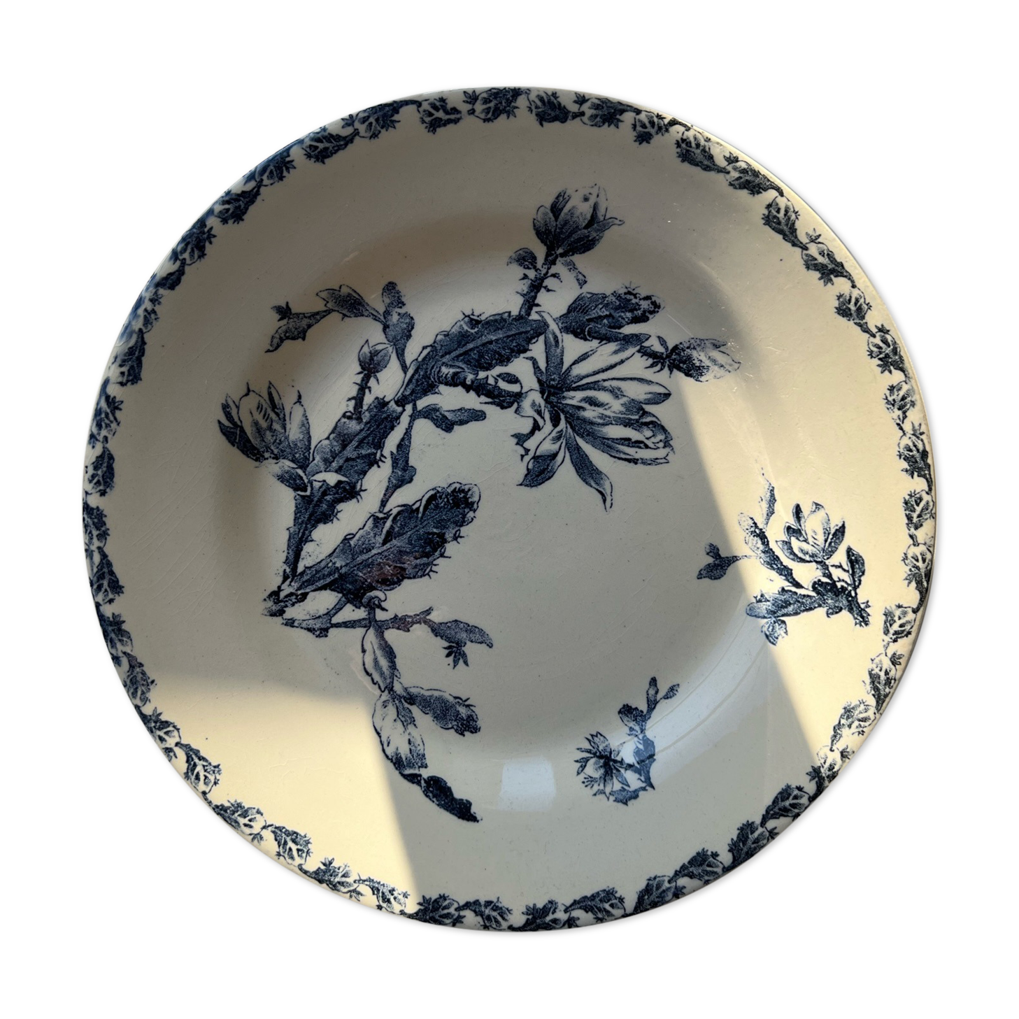 Plate - Opaque porcelain of Gien