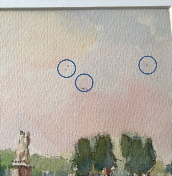 watercolor "Tuileries Garden in Paris"