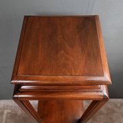 Large Cherry & Walnut Stool, Asian style – Early 20th century