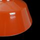 Louis Poulsen / Axel Wedel Madsen “Arbejdspendel” enamel pendant lamp / Danish industrial design / orange