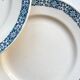 6 Longchamp Terre de fer dinner plates, René model, Made in France