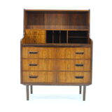 1960s danish palisander writing cabinet