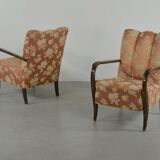 Set of 2 Swedish sculptural armchairs from the 1950s