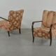 Set of 2 Swedish sculptural armchairs from the 1950s