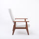 Dutch Mid-Century Modern Teak lounge chair by Topform reupholstered in Bouclé