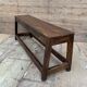 bench in Burmese teak