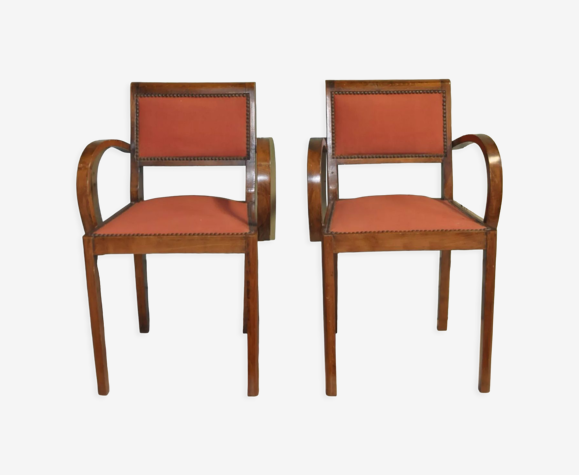 Paire de fauteuils bridge