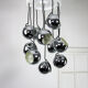 Lustre italien en cascade chromée du milieu du siècle par Guzzini pour Meblo