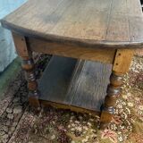 Old farm console in solid oak