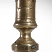 French 18th-century brass candlestick – Louis XV