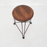 Tomado metal and wooden stool Model 550, The Netherlands