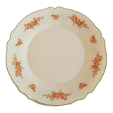 Set of 6 flat plates Arcopal vintage floral decoration