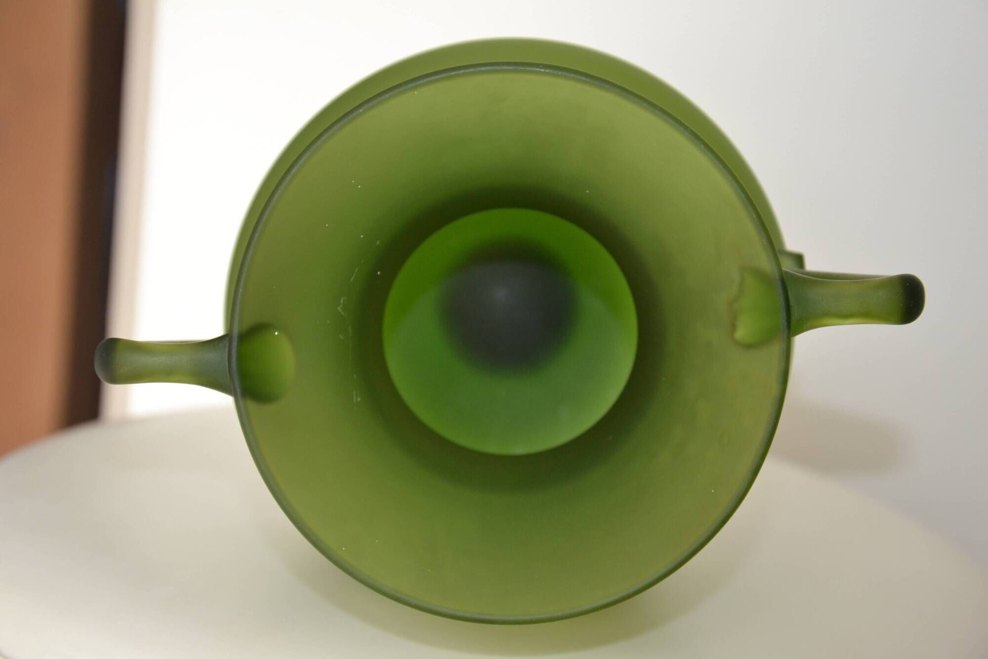 Vase made of glass paste