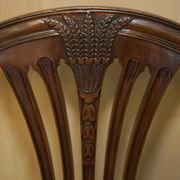 Antique George Hepplewhite captain's chair 1880 leather