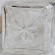 Vintage whisky carafe in transparent and frosted glass - Checkered pattern