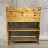 Raw wood shelf