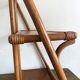 70s rattan wall shelf