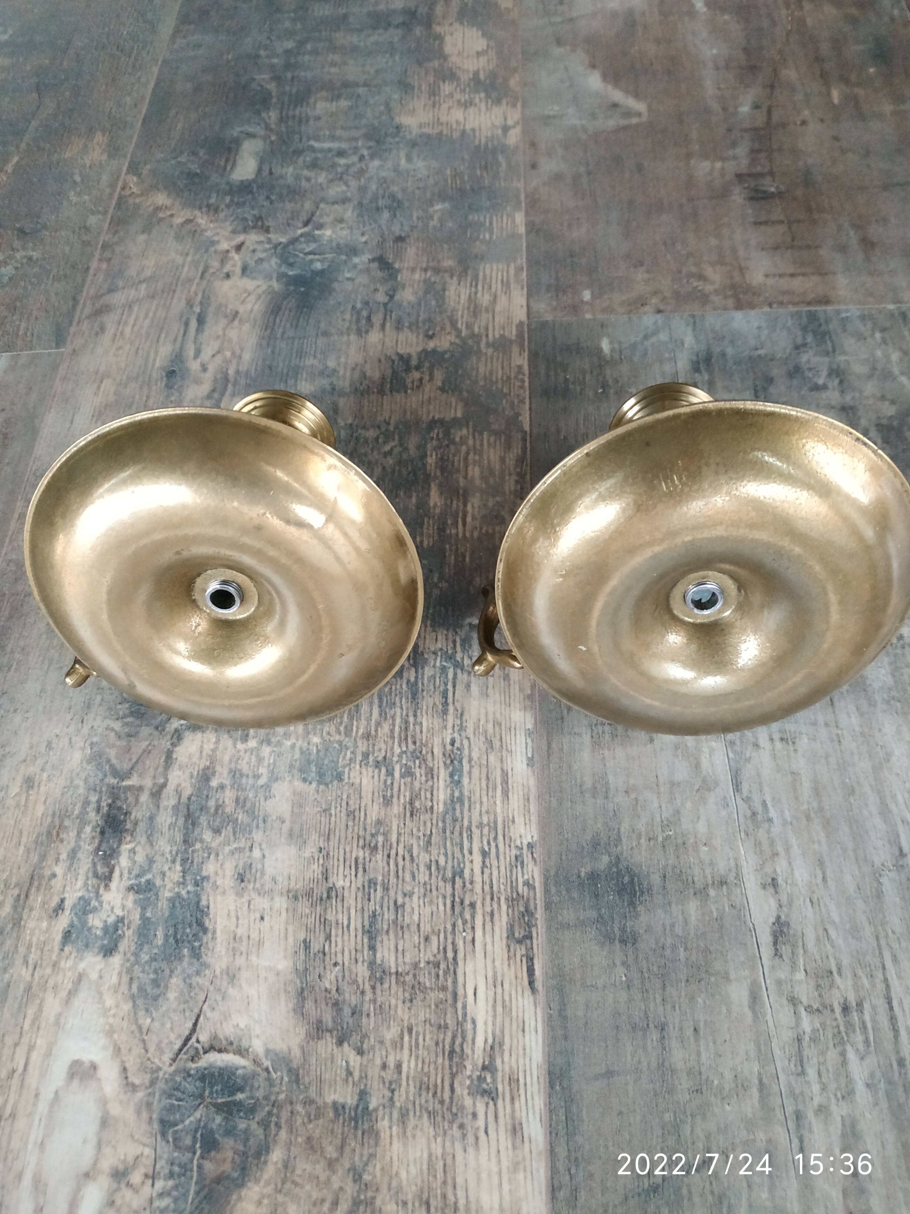 Duo of candle holders