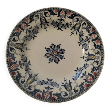 assiette Gien Décor Rouen