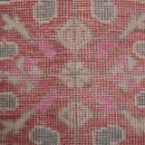 Mid century flatweave large overdyed oriental turkey oushak rug 4'11'' x 7'3''