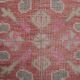 Mid century flatweave large overdyed oriental turkey oushak rug 4'11'' x 7'3''