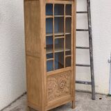 Art deco glass-glazed parisian wardrobe