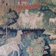 Old large tapestry Country concert Robert Four Paris Aubusson