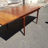 Table scandinave teck extensible