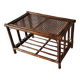 Table basse rotin années 70