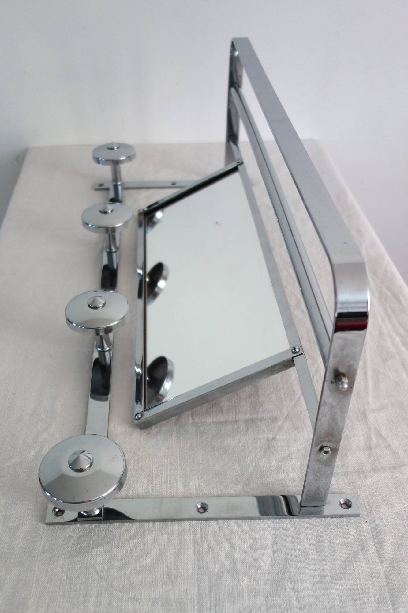 Coat rack hat rack mirror Art Deco