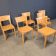 Vintage oak dining chairs, 1980s - Belgium