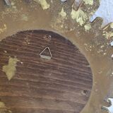 Vintage 1960s witch's eye sun mirror - 25 cm