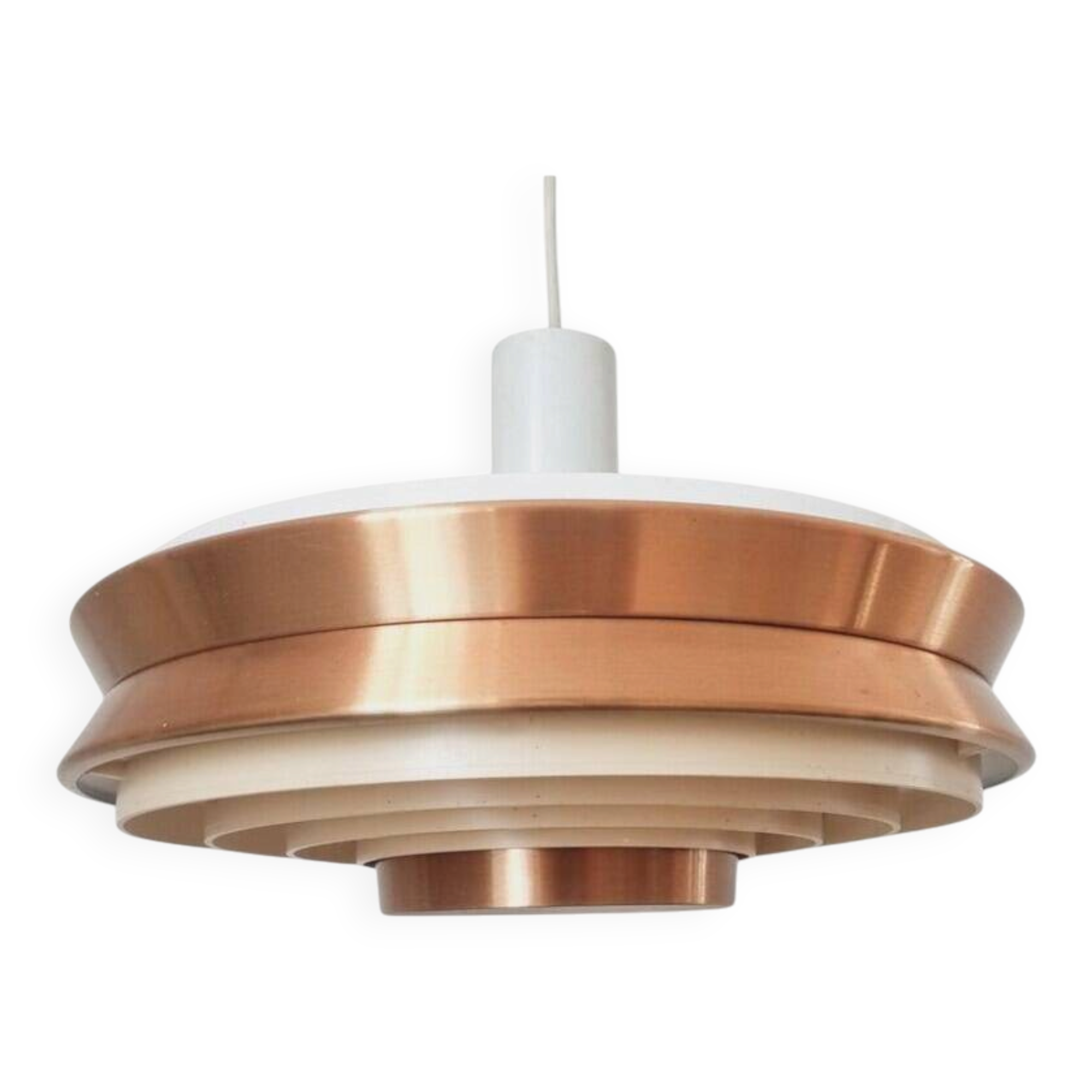 Midcentury Pendant UFO in style of Jo Hammerborg, Denmark, 1970s