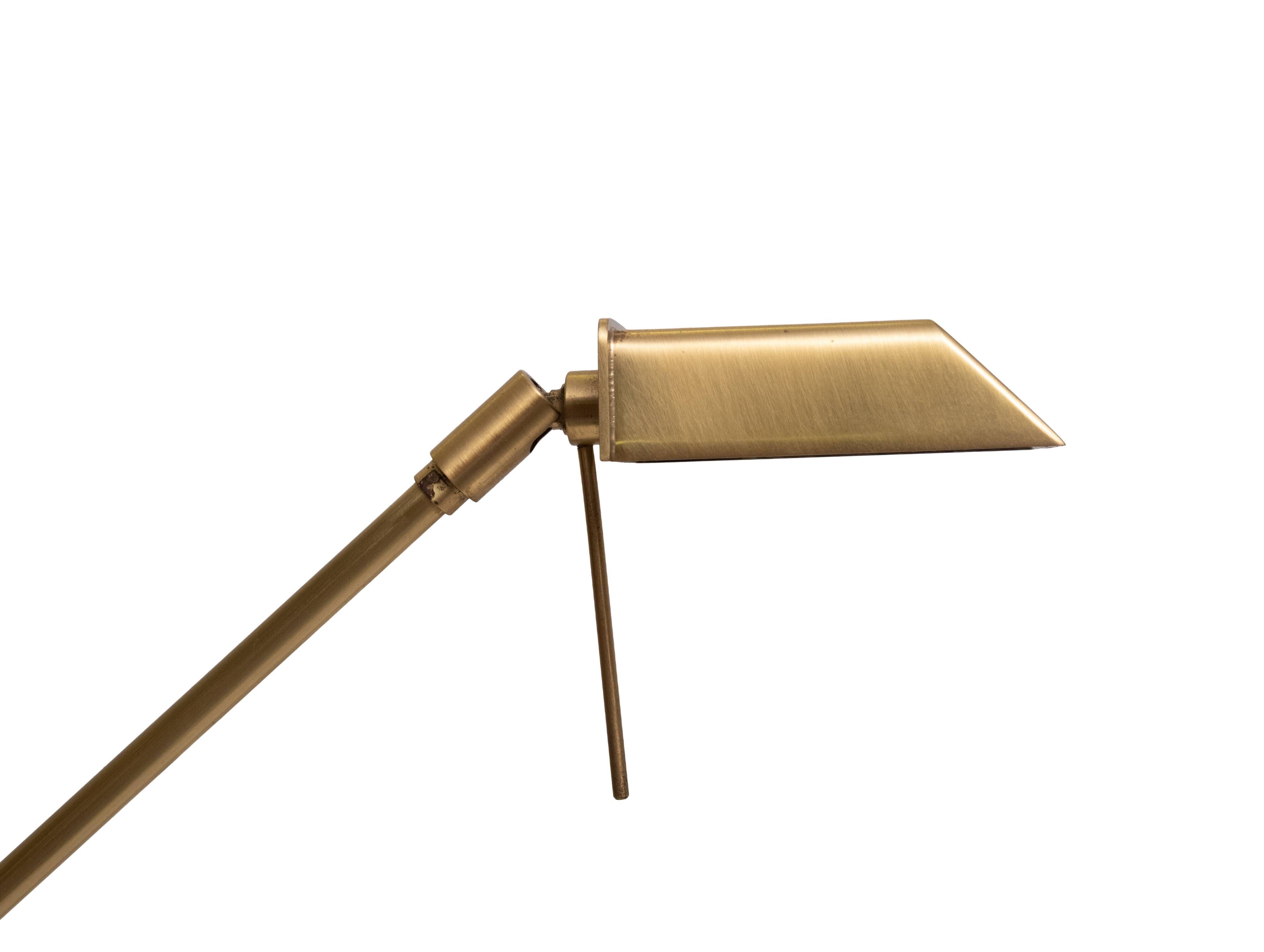Stunning Ben Demmers Brass double l table lamp 1980s