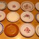 Set of 12 different flat plates