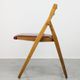 Vintage red Eden folding chair by Gio Ponti