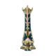 Vase Art Nouveau bleu antique style rococo 38 cm