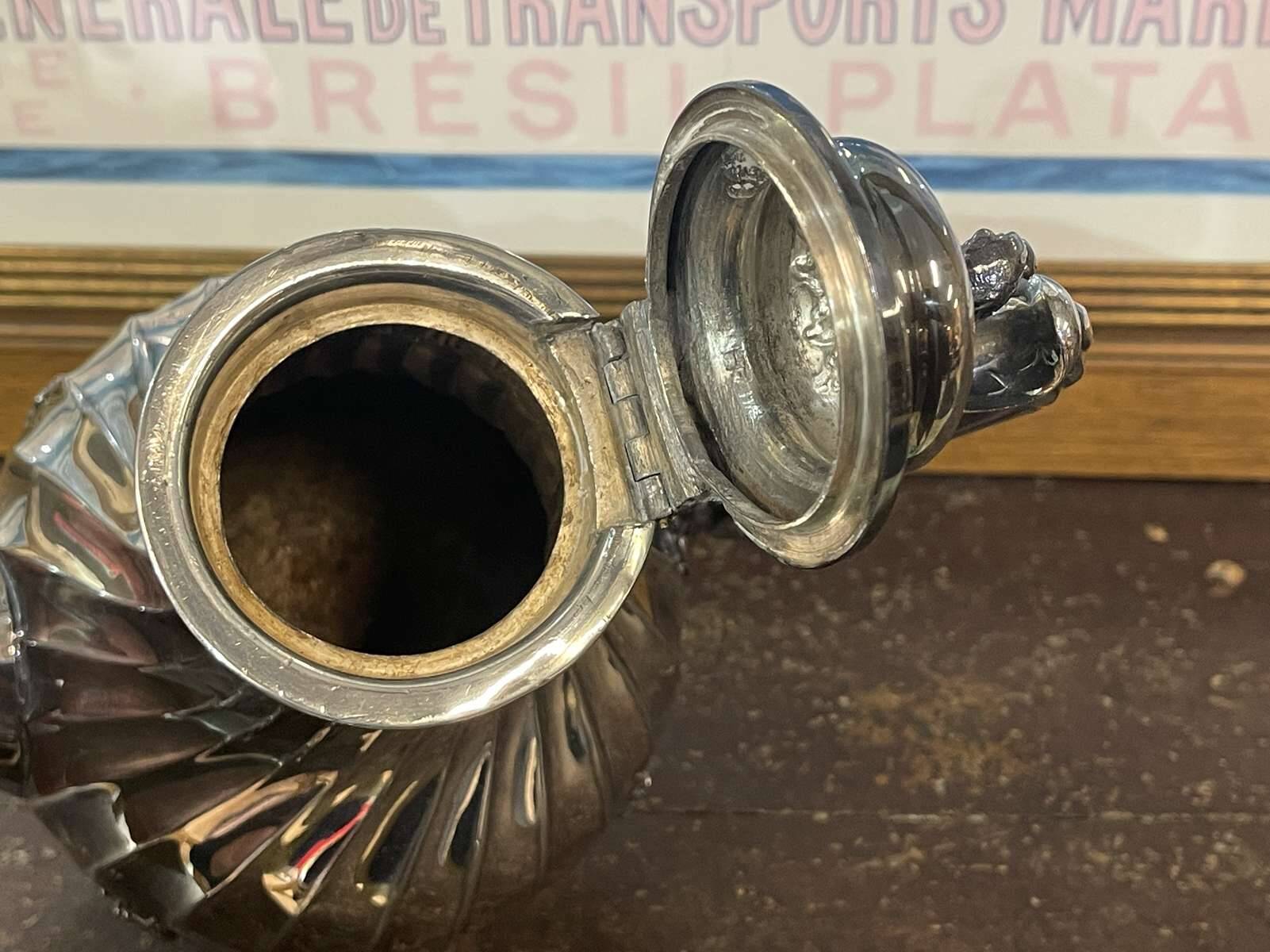 Louis XV style silver-plated metal jug