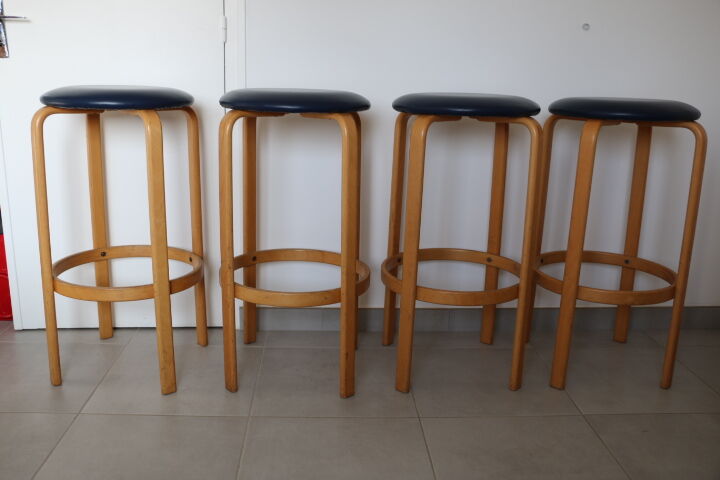4 Danish stools Georg Petersens Mobelfabrik 840mm
